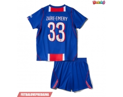 Lacne Dětský Futbalové dres Paris Saint-Germain Warren Zaire-Emery #33 2026-27 Krátky Rukáv - Domáci (+ trenírky)